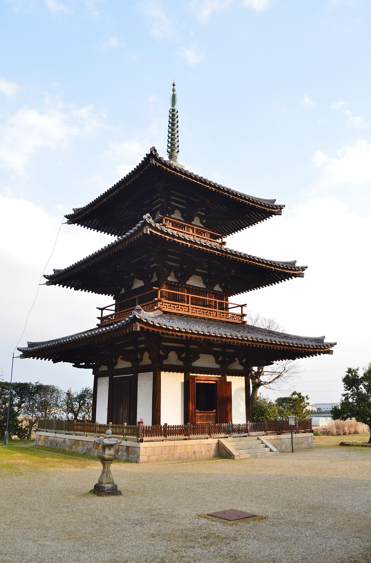 法起寺三重塔の画像