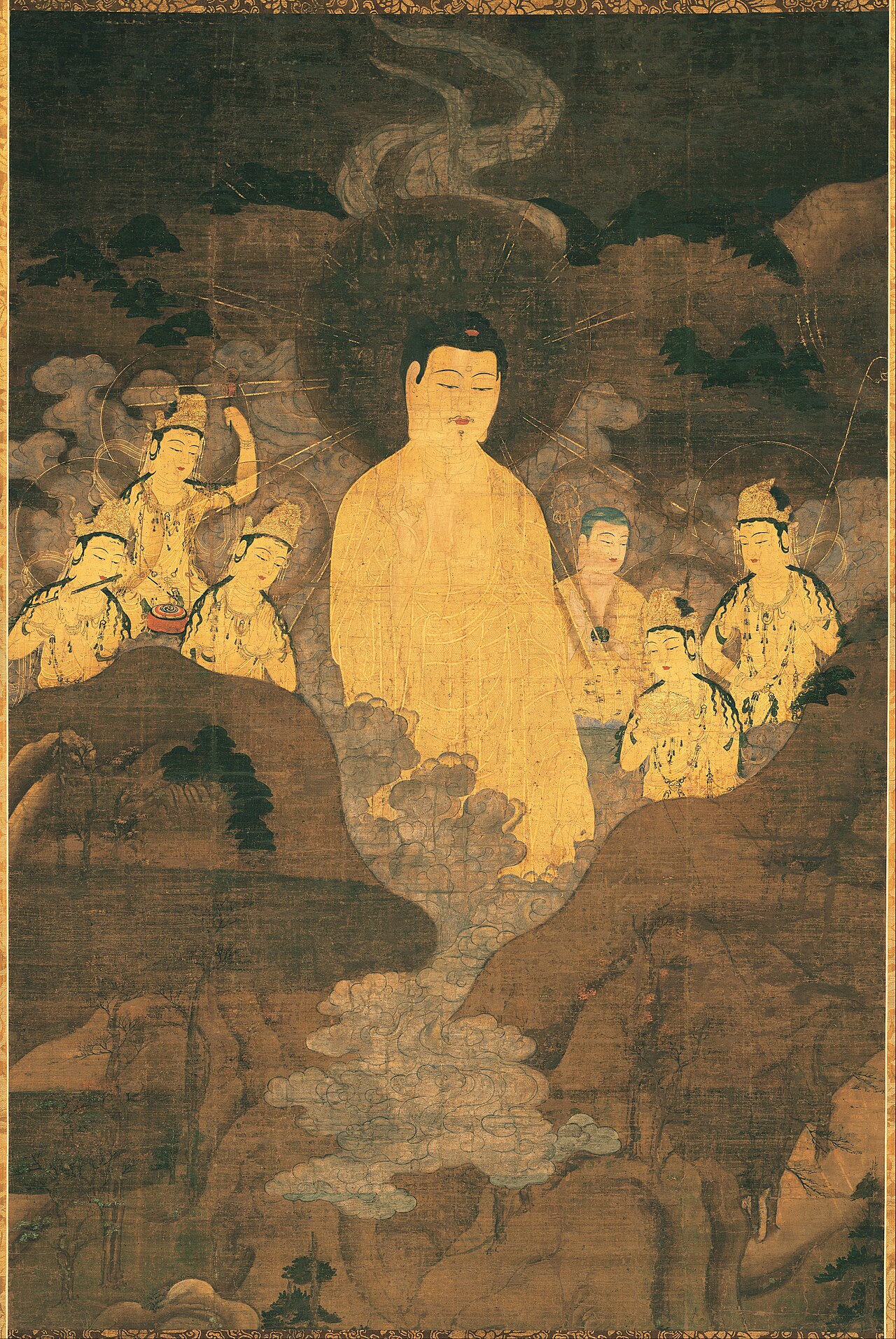 絹本著色山越阿弥陀図の画像