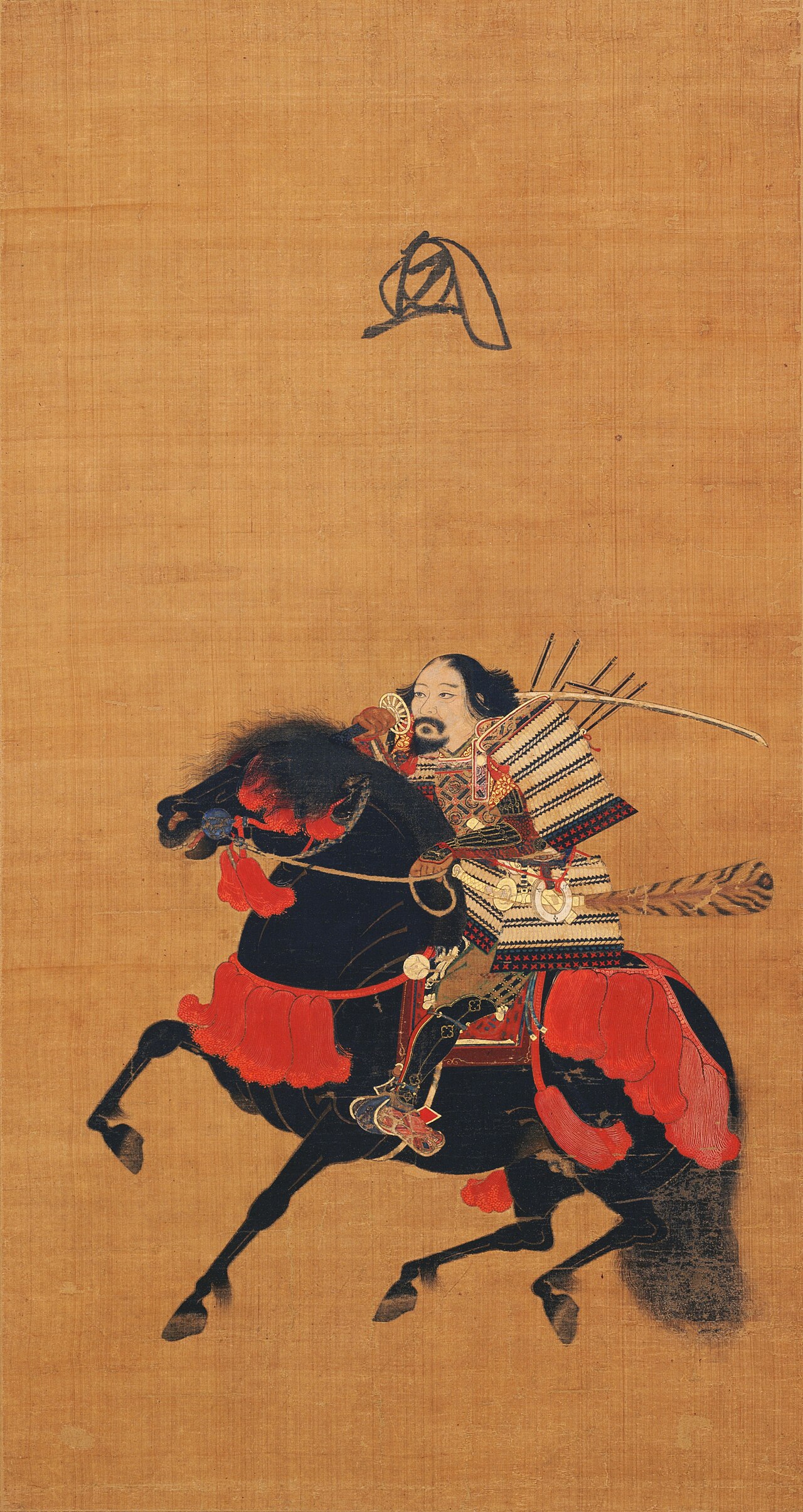 絹本著色騎馬武者像の画像