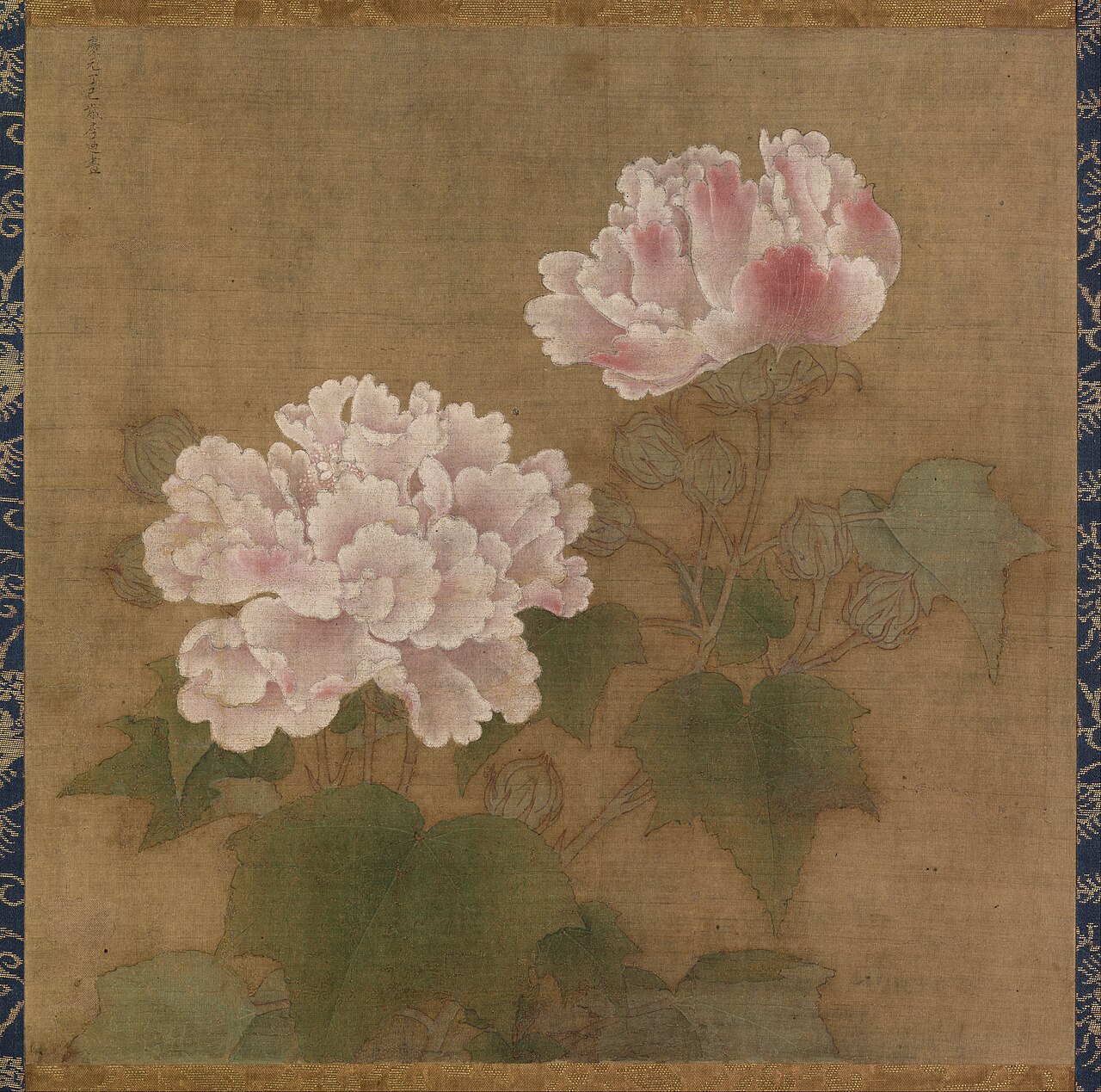 絹本著色紅白芙蓉図の画像
