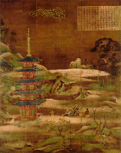 絹本著色両部大経感得図の画像