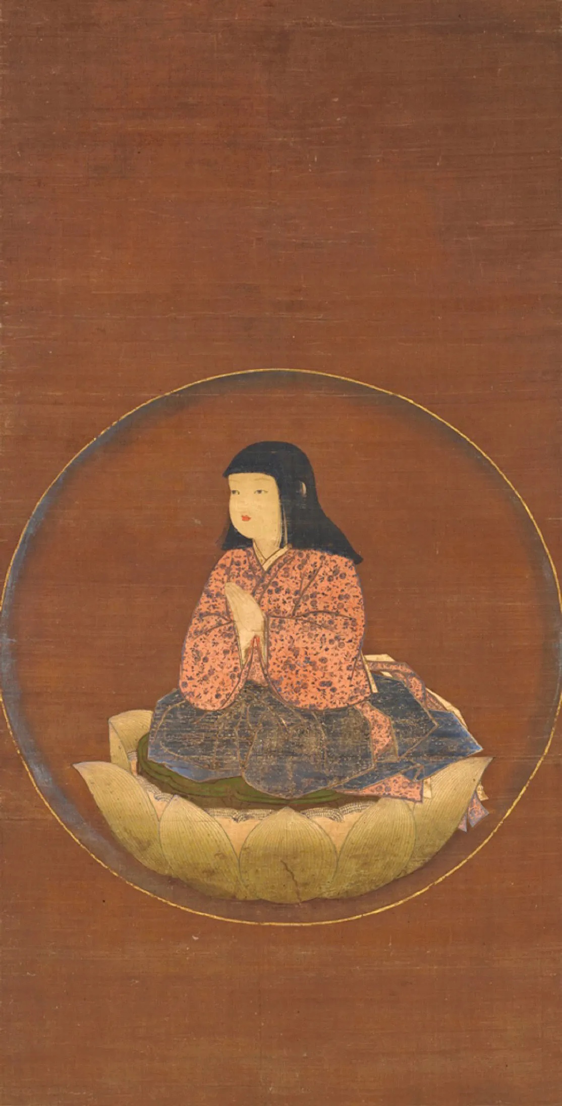 絹本著色稚児大師像の画像