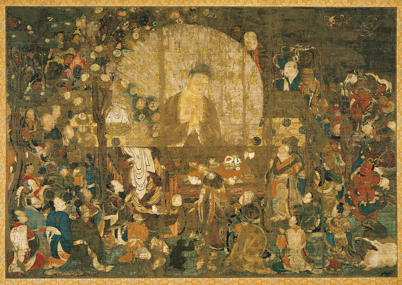 絹本著色釈迦金棺出現図の画像