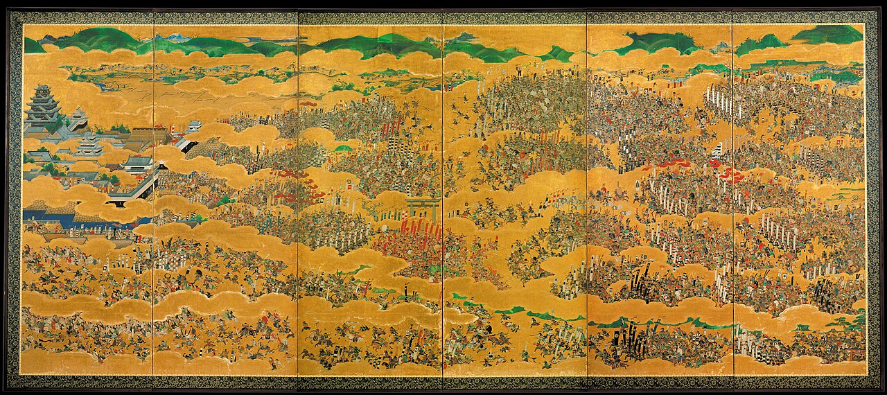 紙本金地著色大坂夏の陣図〈／六曲屏風〉の画像
