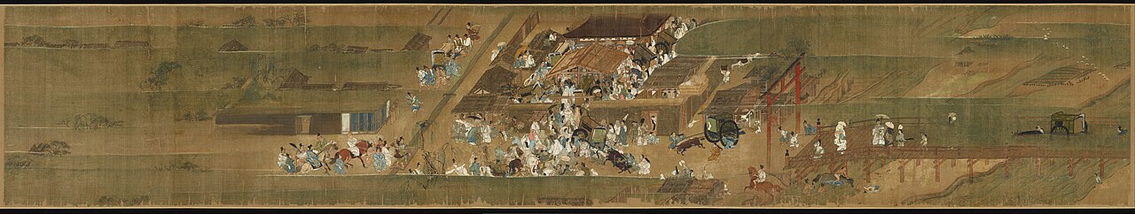 絹本著色一遍上人絵伝〈法眼円伊筆／巻第七〉の画像