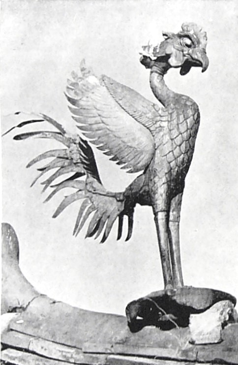 金銅鳳凰（鳳凰堂中堂旧棟飾）の画像
