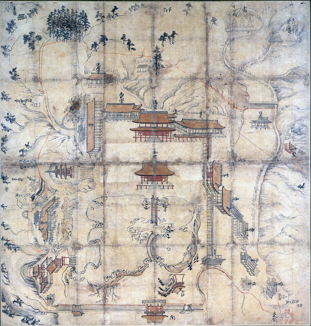 称名寺絵図並結界記〈元亨三年二月廿四日／（旧裏書）〉の画像