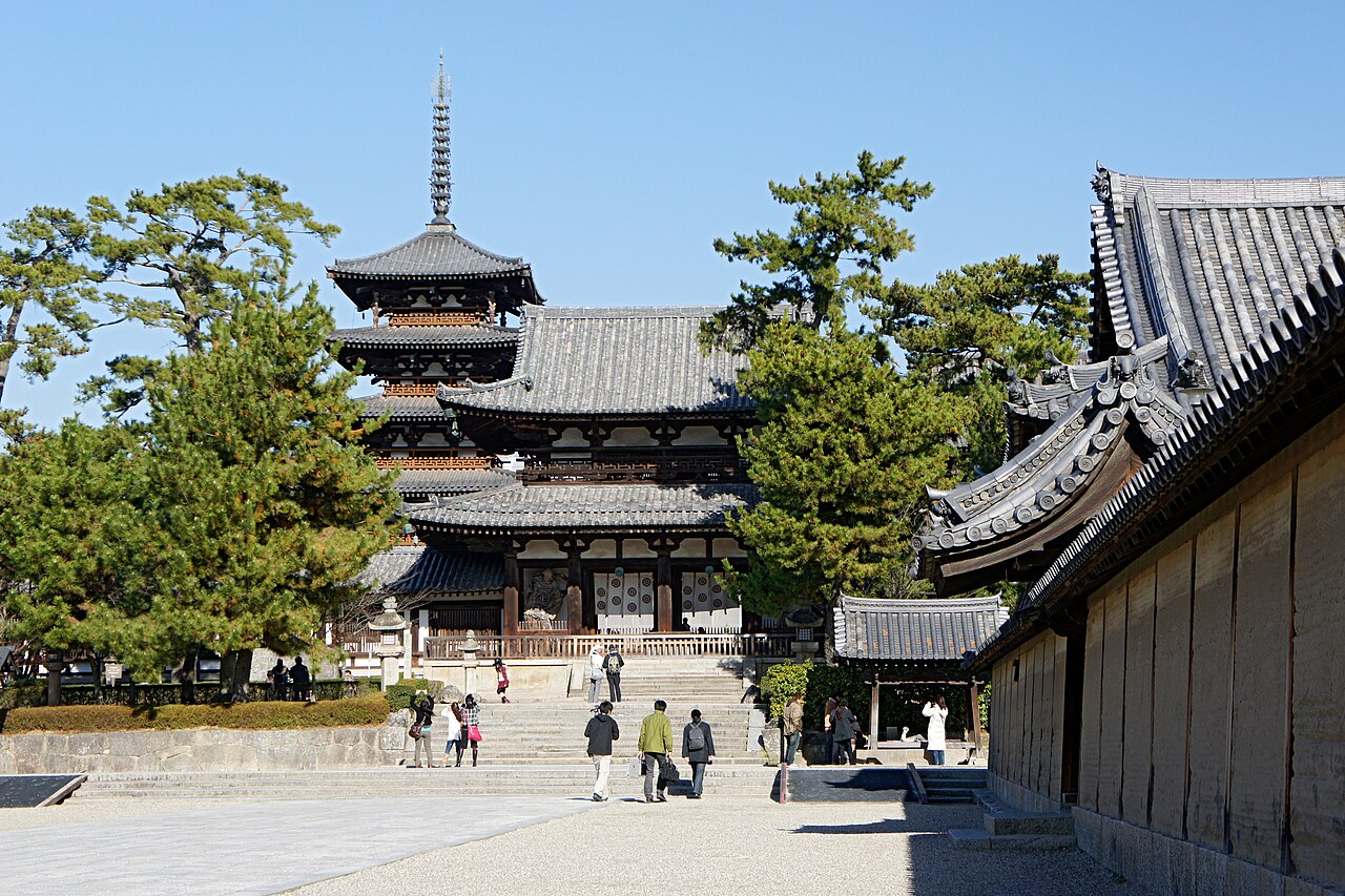 法隆寺地域の仏教建造物の画像
